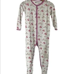Kyte BABY Snap Up Bamboo Footie Pajama in Woodland Friends Size 18-24 Months